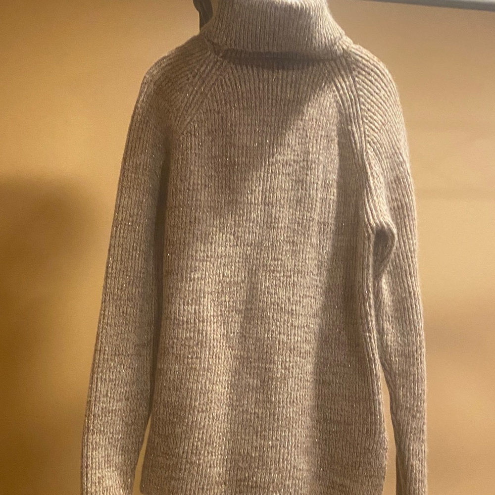 Cozy Tan Turtleneck Sweater